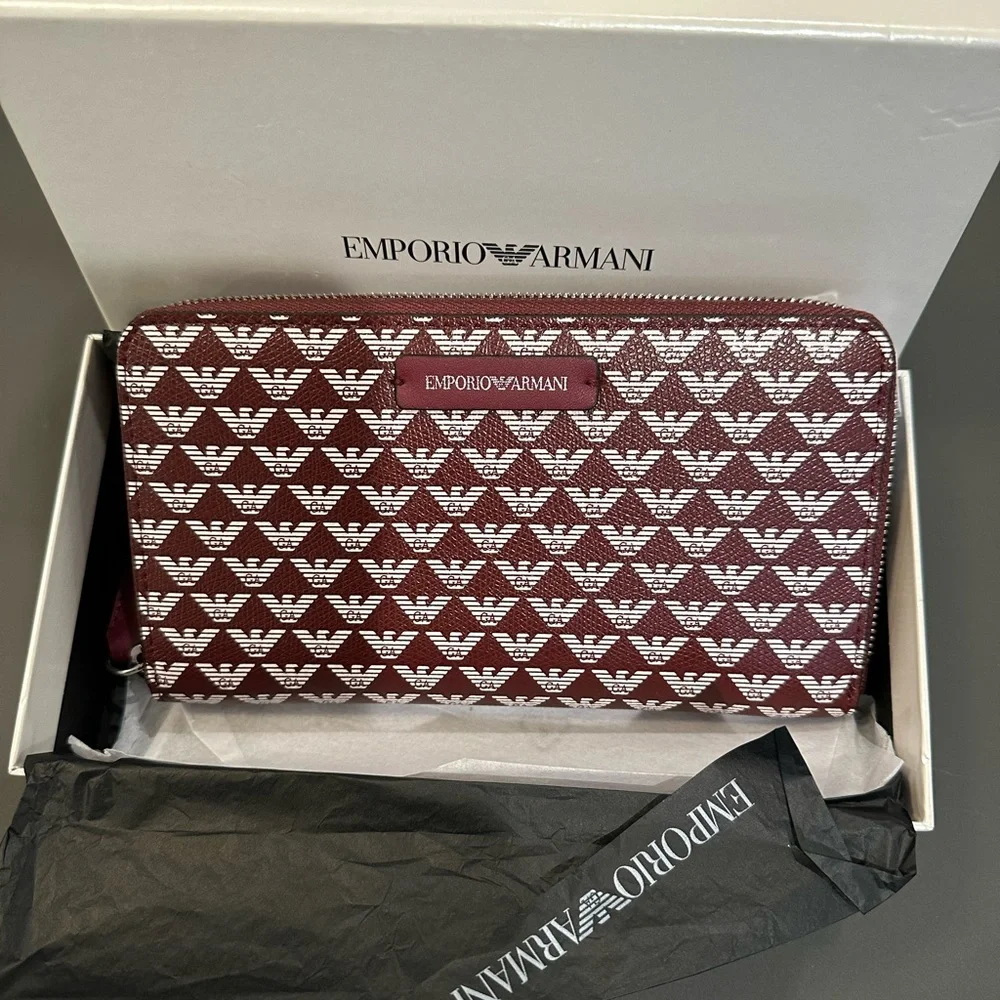 Emporio Armani All-over Eagle Wallet